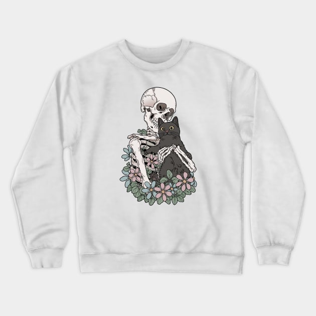 You & me, cat! Crewneck Sweatshirt by tiina menzel